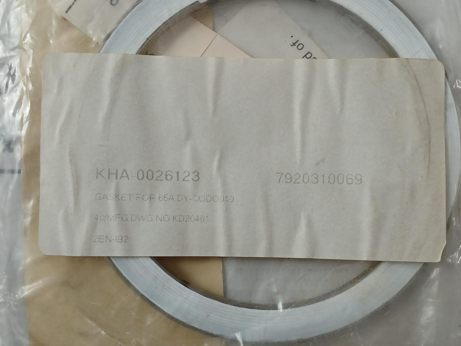 7590M Kha-0026123 Gasket For 65A Dy-codo010
