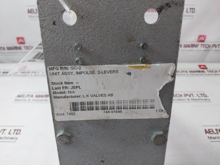 Lk Valves Gc-2 Hydraulic Control Station With 2 Control Handle