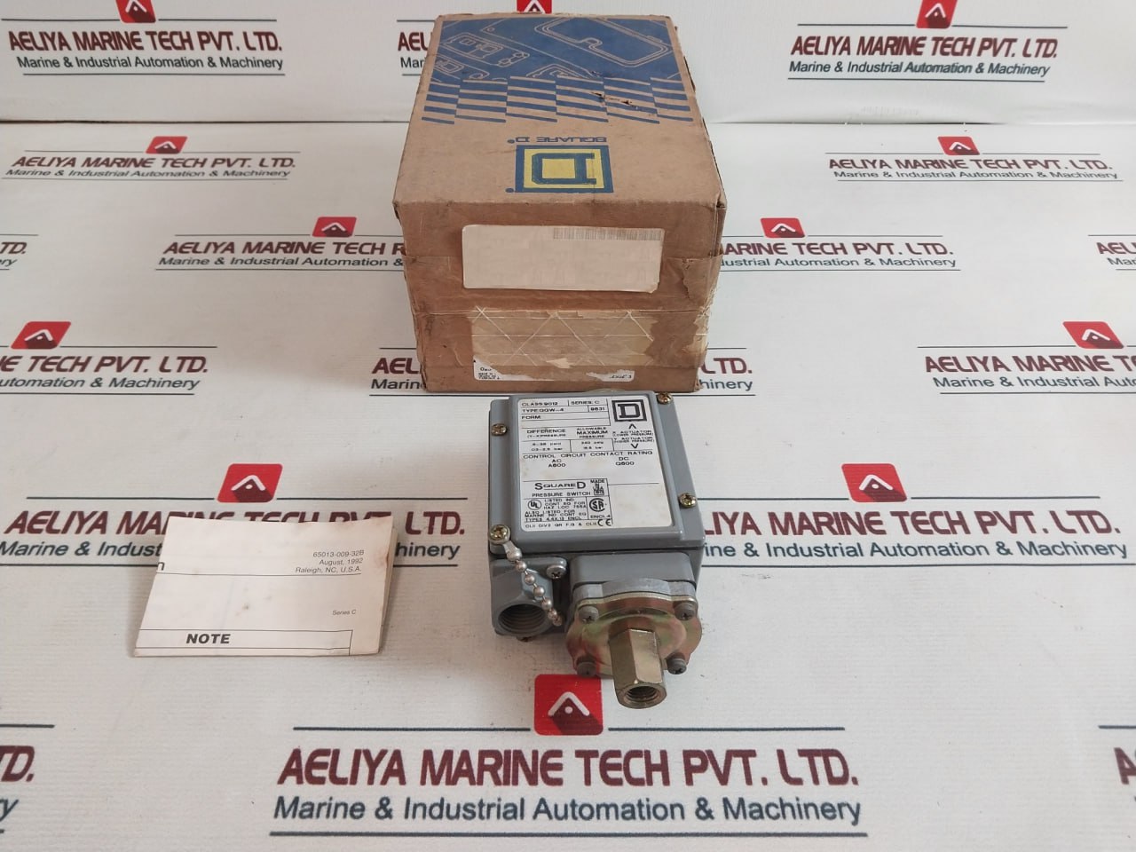 Square D Ggw-4 Differential Pressure Switch Series C Max 240Psig / 16.5 Bar