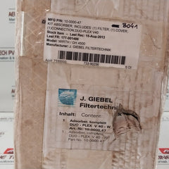 J.Giebel 10.2327.90 Duo-plexv Protection Cover Absorber-cartridge Connection Kit