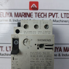 Siemens 3vu1340-1nl00 Motor Protection Circuit Breaker 8-13a 50/60hz Q300