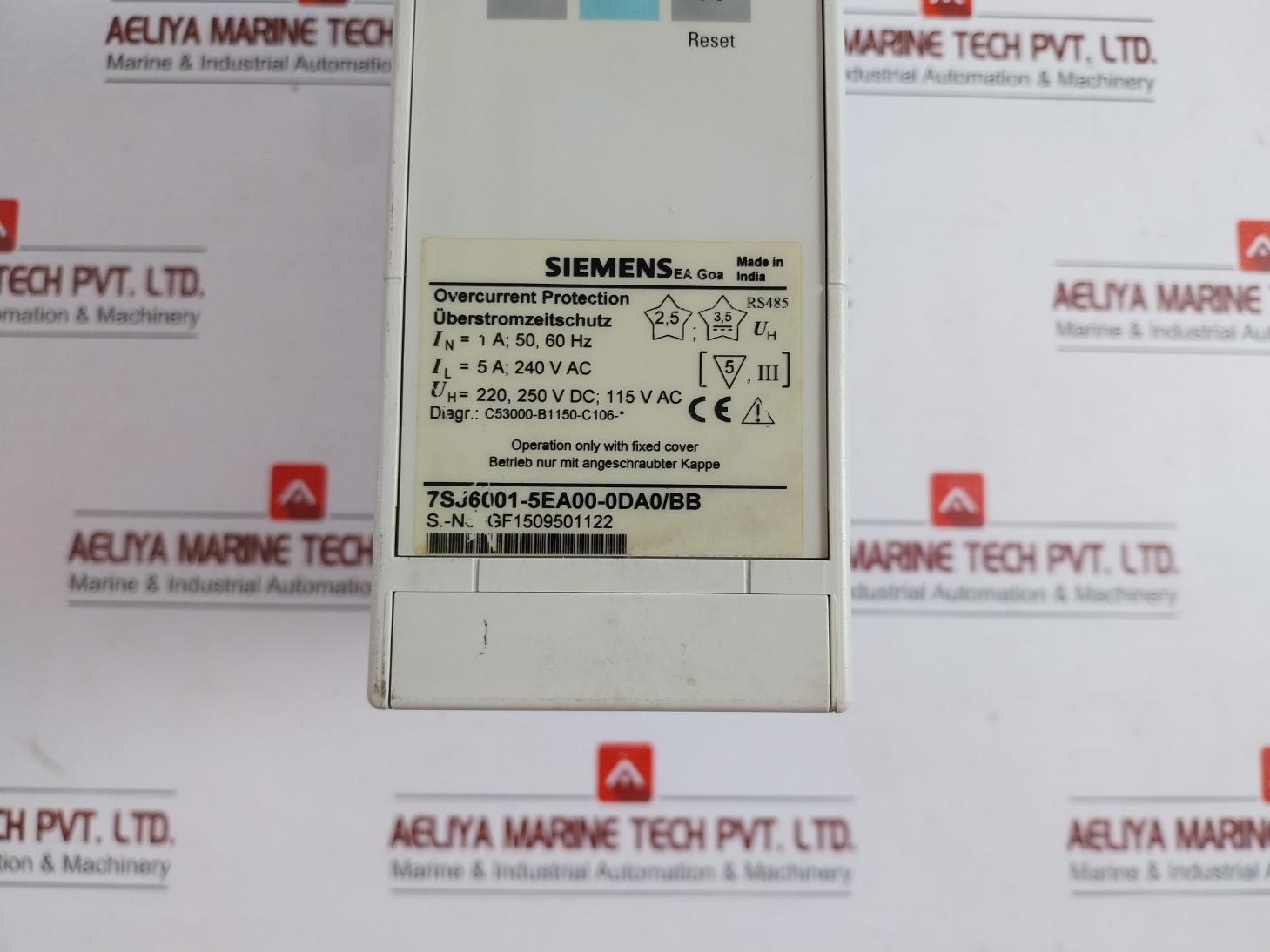 7Sj6001-5Ea00-0Da0/Bb Overcurrent Protection Module By Siemens 50-60 Hz