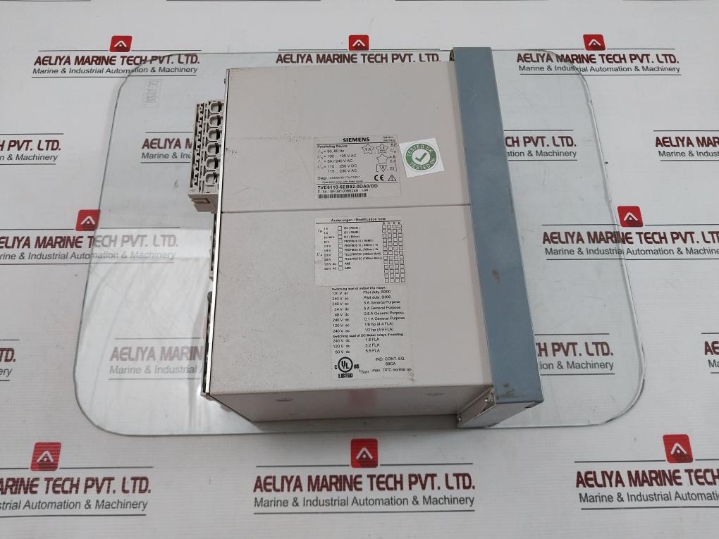 7Ve6110-5Eb92-0Da0/Dd Synchronizing Relay Paralleling Device Brand Siemens 115-230Vac