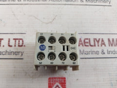 Allen-bradley 100-kfa04E Auxiliary Contact Block 10A 600Vac Ser: A