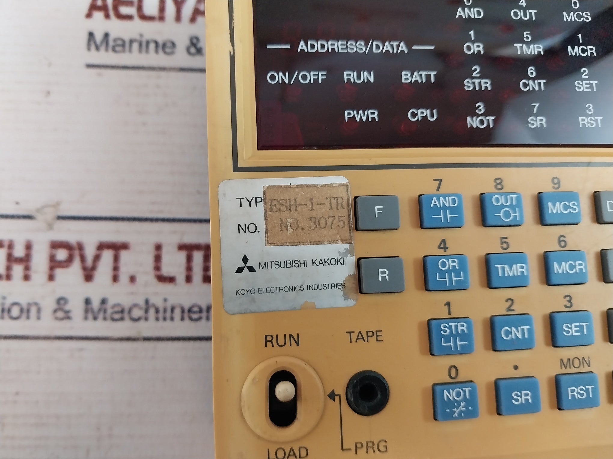 Mitsubishi Kakoki Esh-1-tr Programming Keyboard Display Ac200V Dc24V