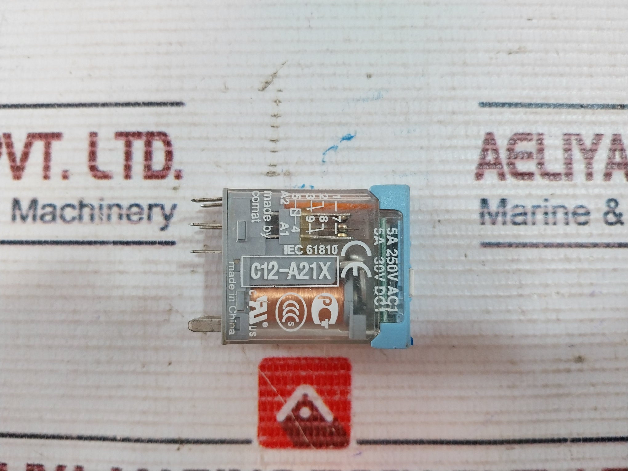 Lot Of 2X Releco C12-a21X Relay Socket 5A 250V 24Vdc