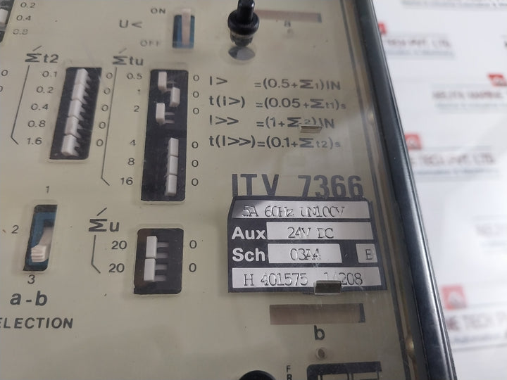C.E.E. Itv 7366 Three Pole Over Current Relay 5A 60Hz Un 100V
