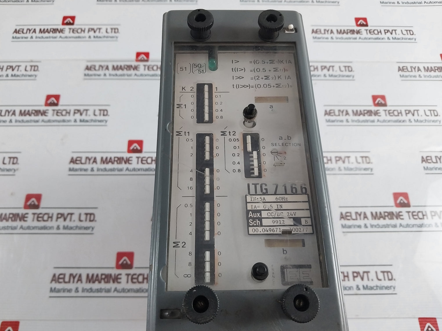 C.E.E. Itg 7166 Phase Overcurrent Relay 60Hz 24V