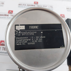Wika 897.01.1998 Differential Pressure Transmitter 10...30 Vdc