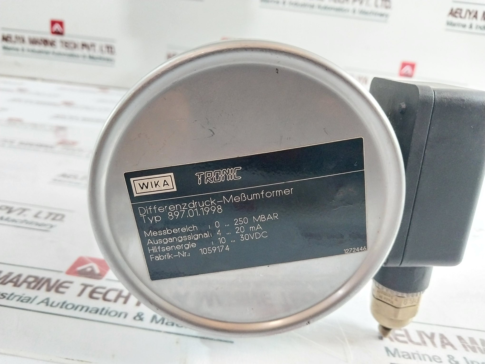 Wika 897.01.1998 Differential Pressure Transducer 10…30vdc