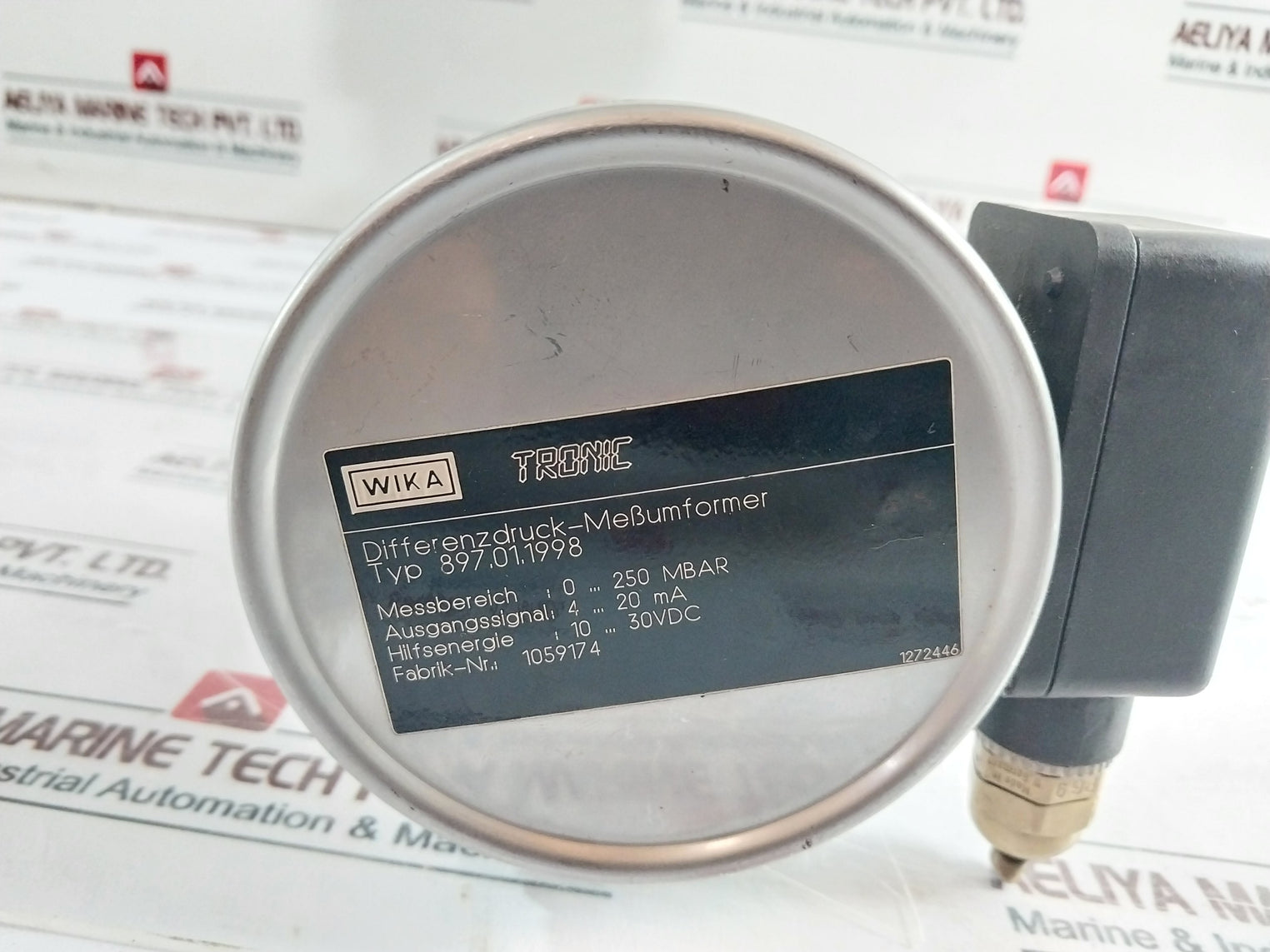 Wika 897.01.1998 Differential Pressure Transducer 10…30vdc