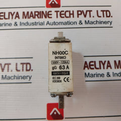 Nh00C (Nt00C) Fuse Link Gg 63A 500V~120Ka 690V~50Ka