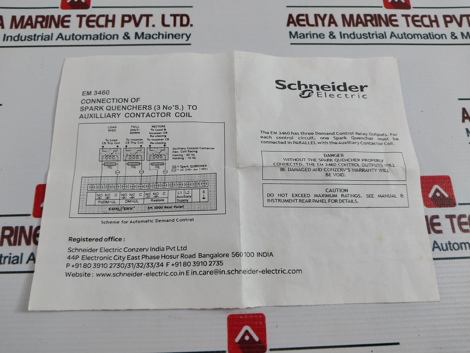 Lot Of 3X Schneider Electric Mkp4 A2274 1 K 600Vac Auxiliary Contactor Coil
