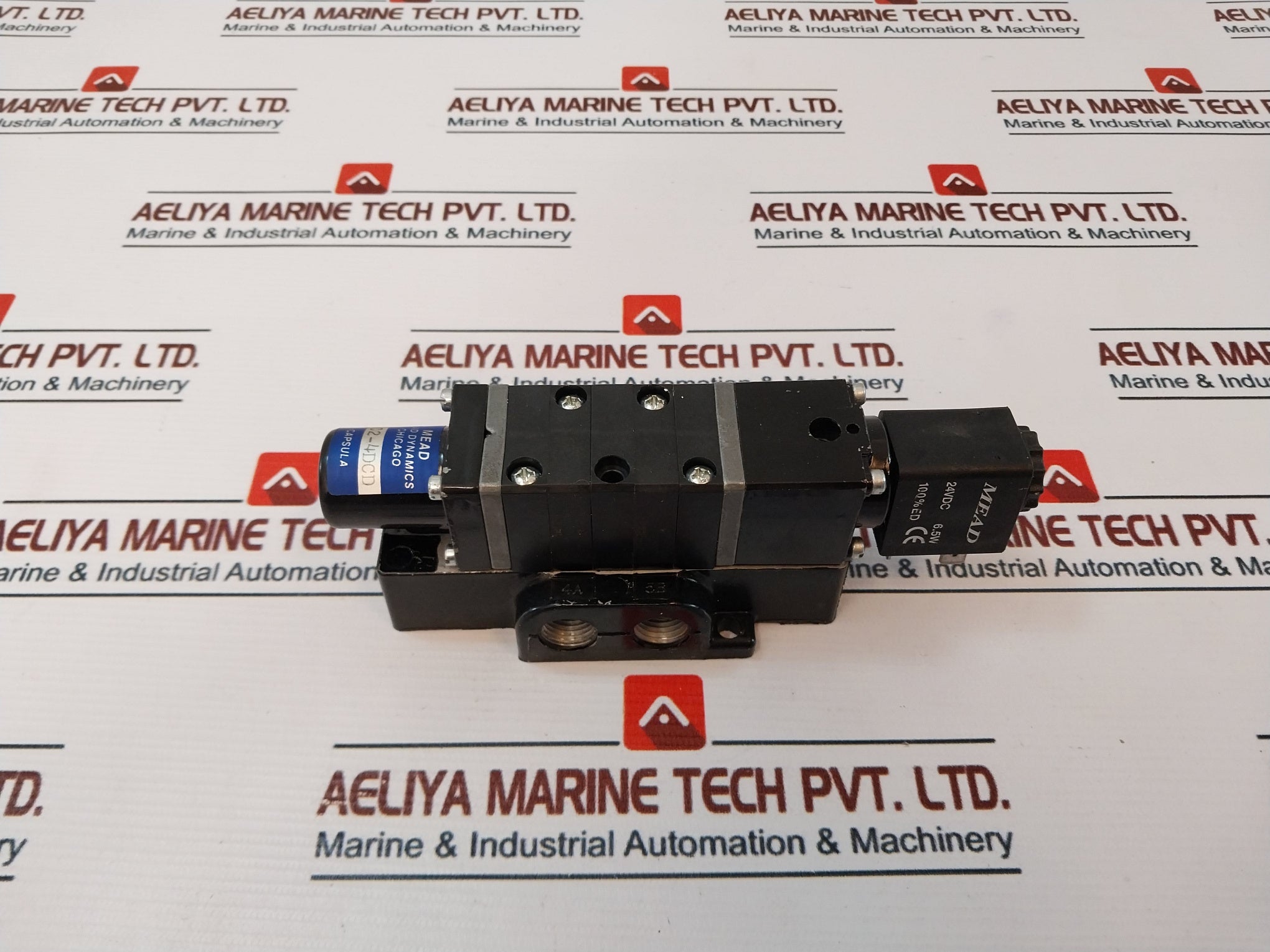 Mead Fluid Dynamics C2-4Dcd Block And Solenoid Valve 24Vdc 6.5W