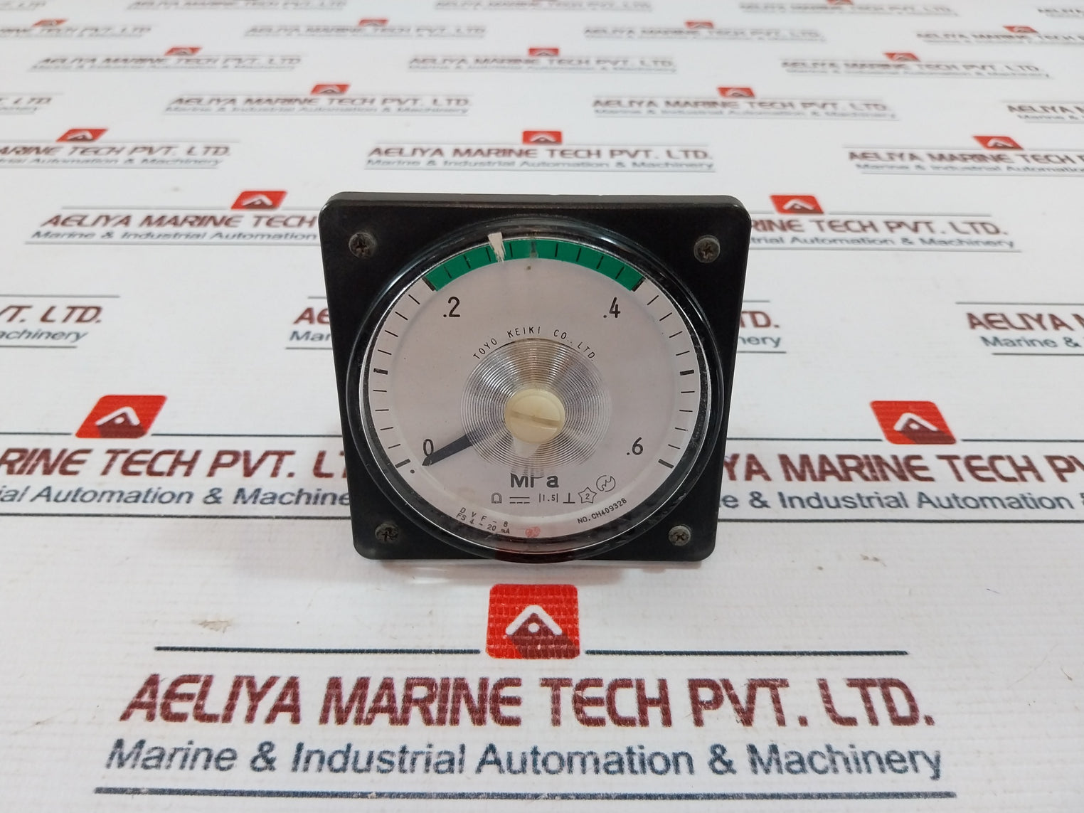 Toyo Keiki Dvf-8 Panel Meter Gauge Ch409328 0-.6 Mpa