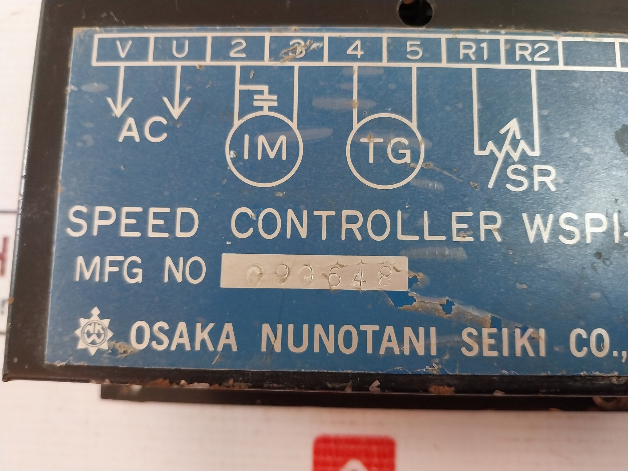 Osaka Nunotani Seiki Wspi-1A Speed Controller 090648