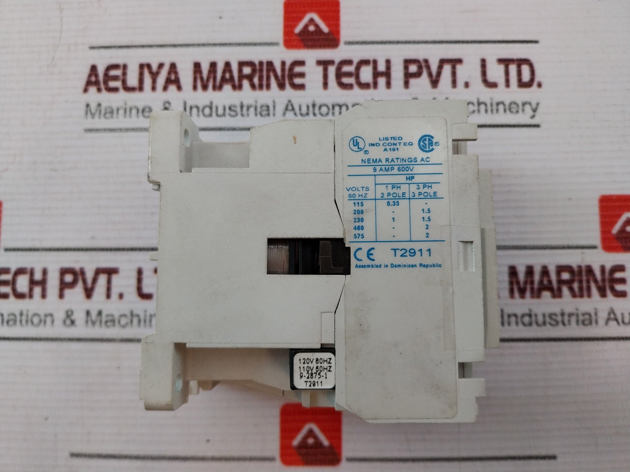 Cutler Hammer An16An0 Motor Starter 600V 9A 60Hz
