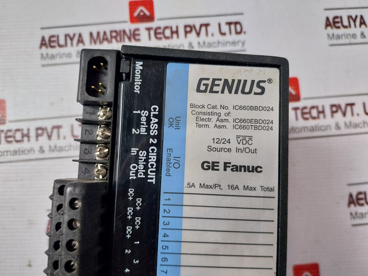 Ge Fanuc IC660BBD024 Genius I/O Module 12/24VDC