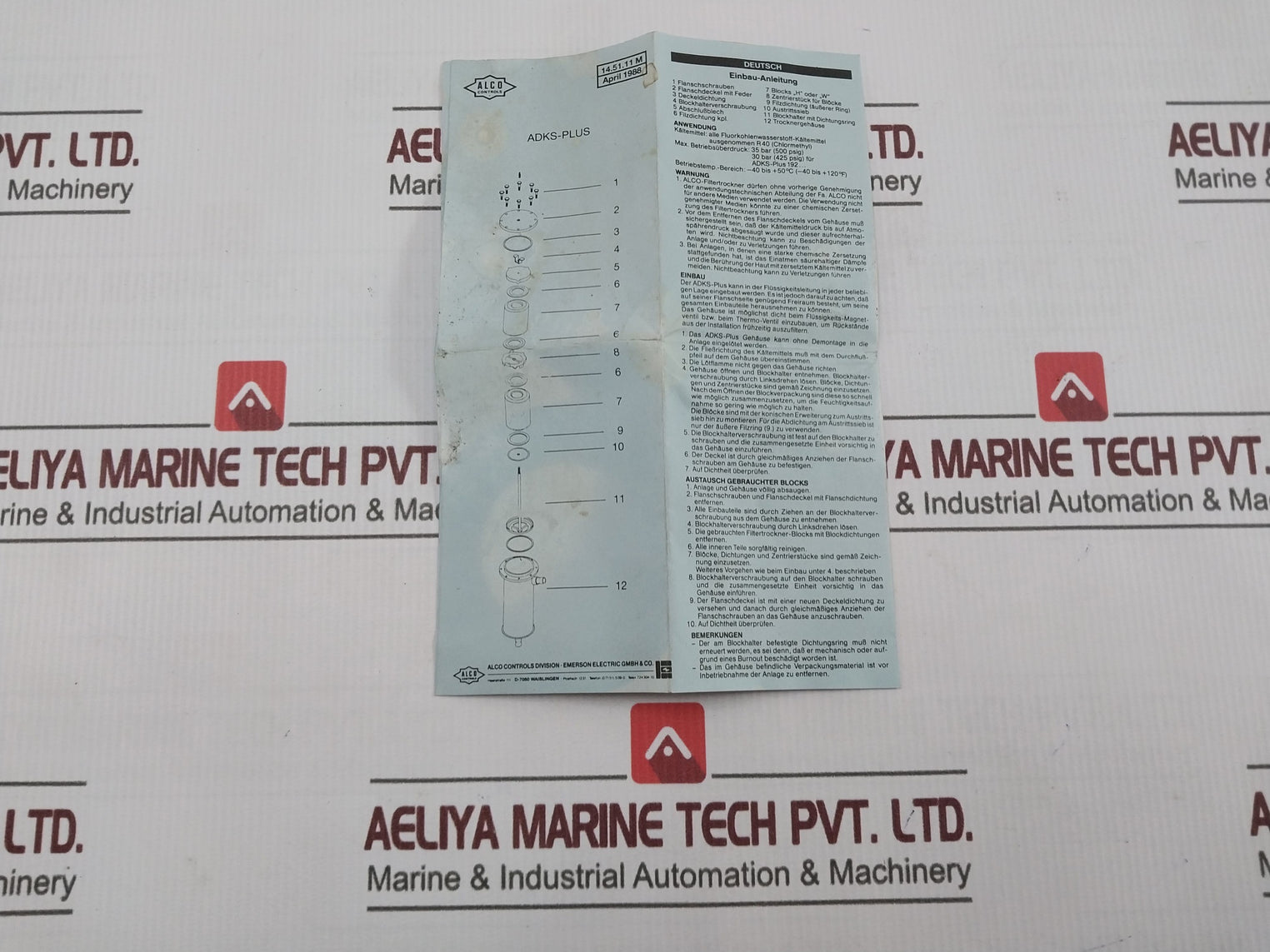 Alco Controls Adks-plus Felt Seal Outer Ring Set -40 To +50°C 35Bar