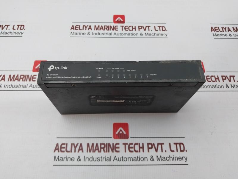8-port 10/100Mbps Desktop Switch With 4-port Poe Part No: Tl-sf1008P Tp-link