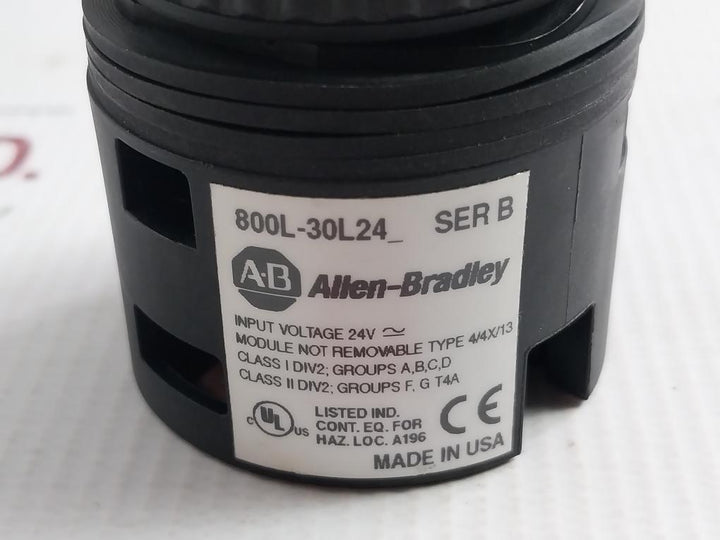 800L-30L24R Allen-bradley 24V Ac/Dc Red Pilot Light