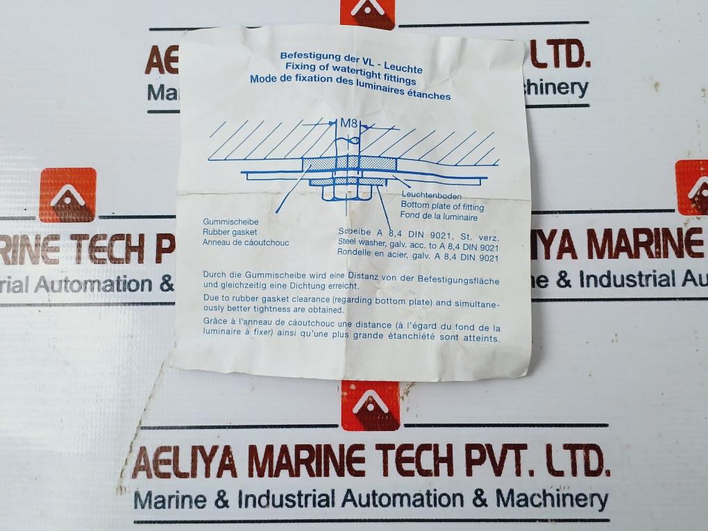 Lot of 4X 8100470000 Glamox Aqua Signal Spare Part Emergency Lamp holder B15 Kit