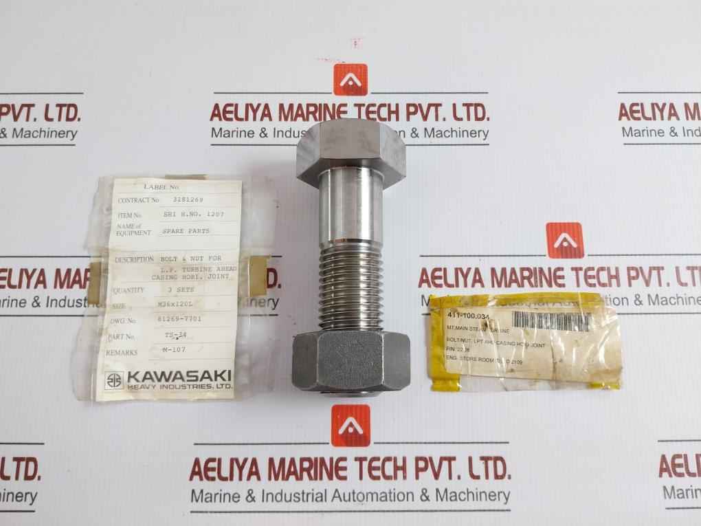 81269-7701 Turbine Casing Bolt Nut Set Ts-34 Kawasaki