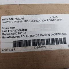 Trafag 9B0.2077 Pressure Switch 635Ct001-8 0…6 Bar 10A 250V Ip65