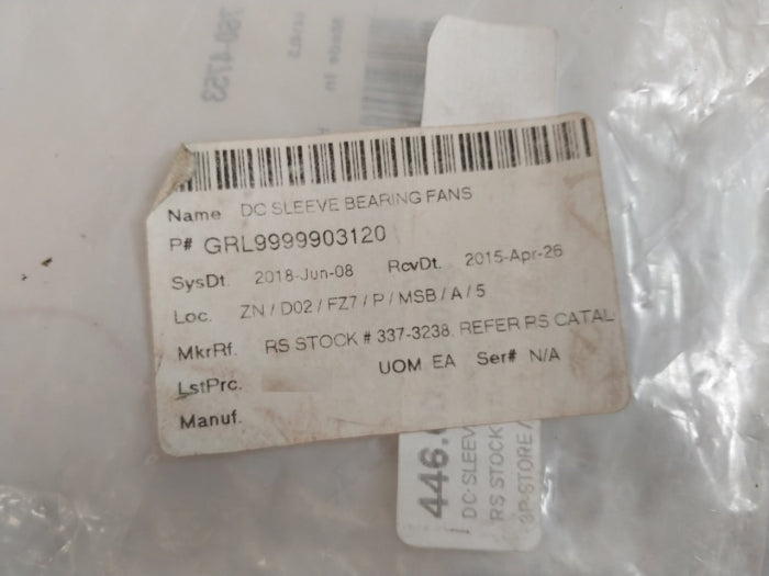 4414 L3 Dc Sleeve Bearing Fan 24V-dc 41Ma Grl9999903120