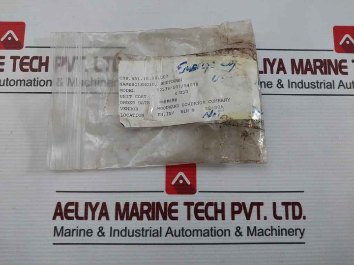82539-507/54070 Shutdown Solenoid