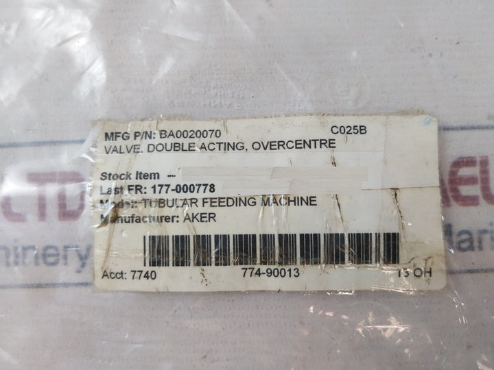 Rexroth 054225100220000 Double Acting Valve Ba0020070