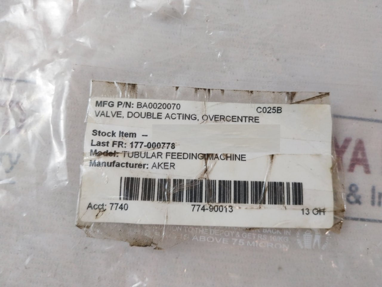 Rexroth/oil Control 054225100220000 Double Acting Valve 04150103 9920000 A1517