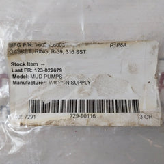 K&W R-39 Gasket Ring For Mud Pump