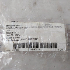 Semco Dff27 Water Mist Nozzle G1/8 For Deep Fat Fryer