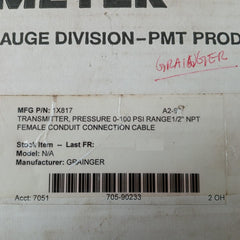 831Tg0100Bls Pressure Transmitter 0-100Psi Ametek
