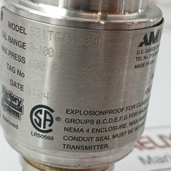 831Tg0100Bls Pressure Transmitter 0-100Psi Ametek