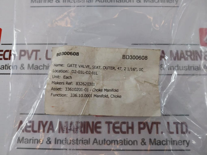 83262-03-01 REV A Gate Valve Seat Outer 47, 2 1/16”, 10