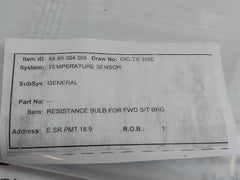 84.89.004.005 Temperature Sensor Cable 6M Dic-tx-3500