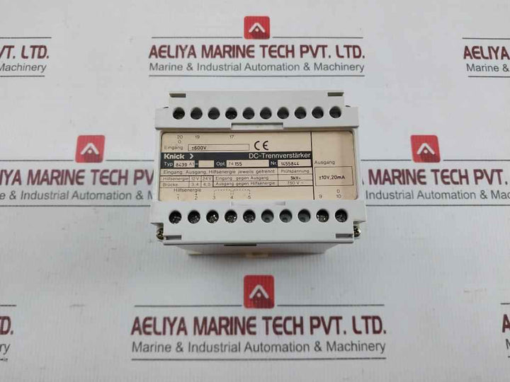8439 A1 Dc Isolation Amplifier Knick