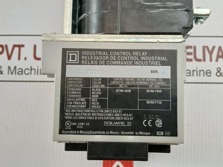 8501Xdo00V53 Dc Control Relay Square D