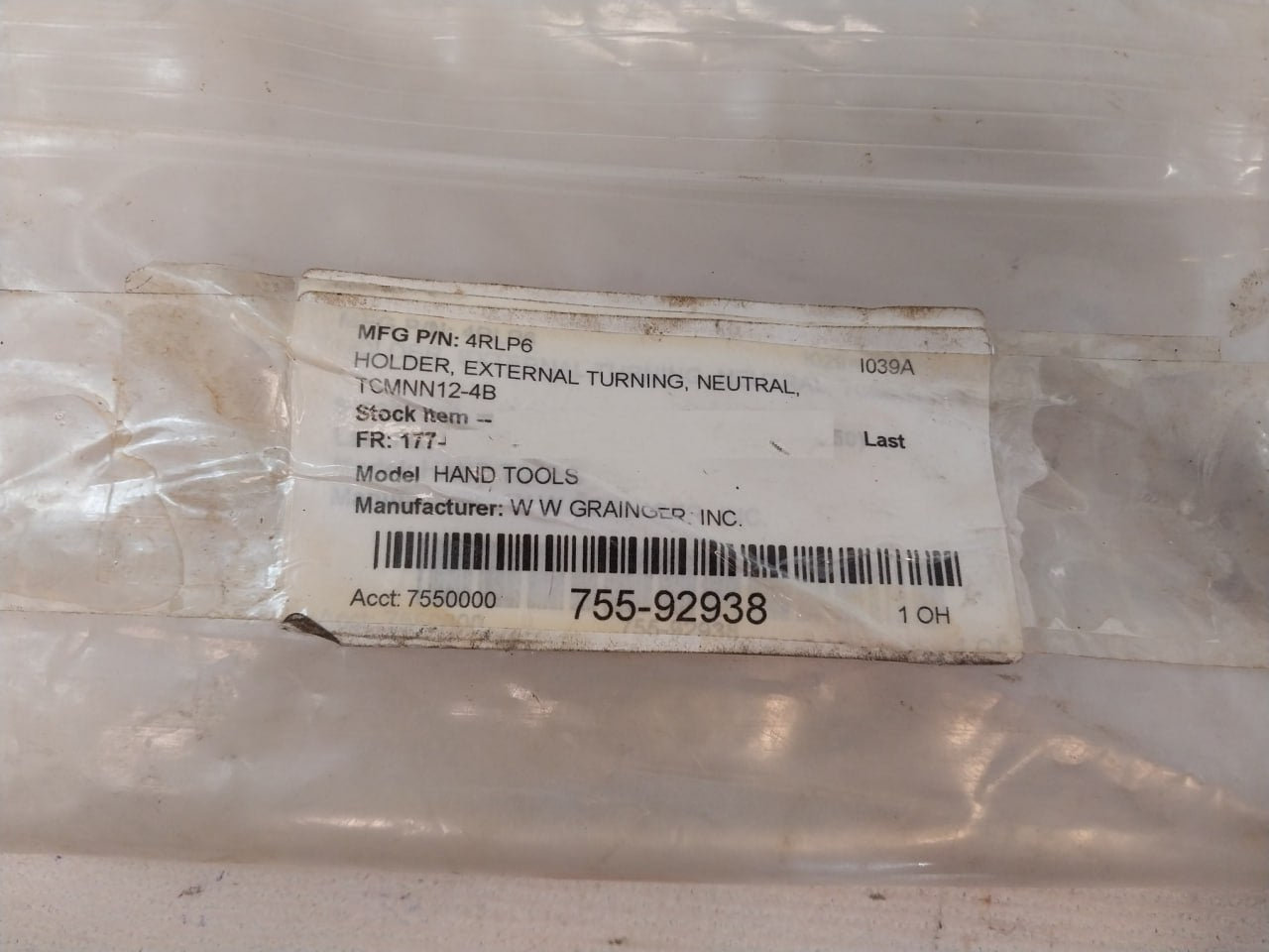 Ingersoll Twlnl 12-3B External Turning Holder 4Rlh4