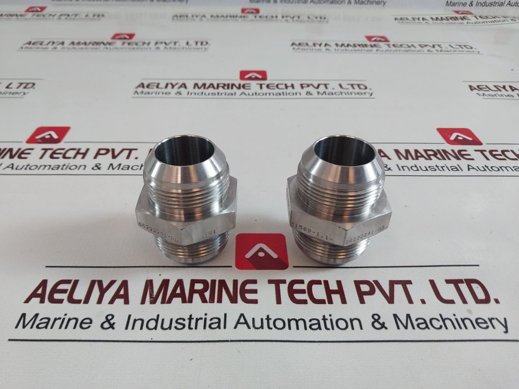 Lot of 2X OCEANEERING 88222241 Straight Union Adapter Male