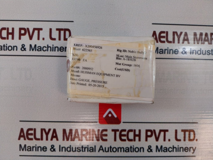 Gasli En 837-1 Pressure Gauge 0-100 Bar 2000952