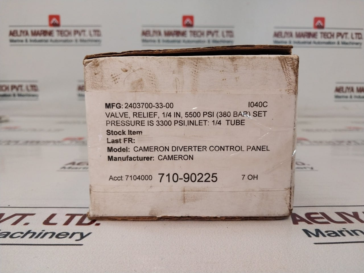 Parker 4A-lpra-epr-ss-lh-3690 Relief Valve 5500 Psi 2403700-33-00 Rev 1