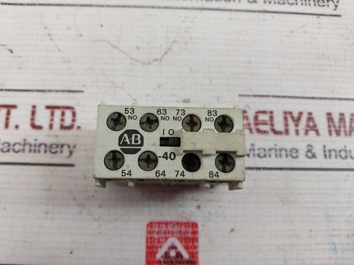 Lot Of 3X Allen-Bradley 195-Ma40 Auxiliary Contacts 500V~10A Ser: A