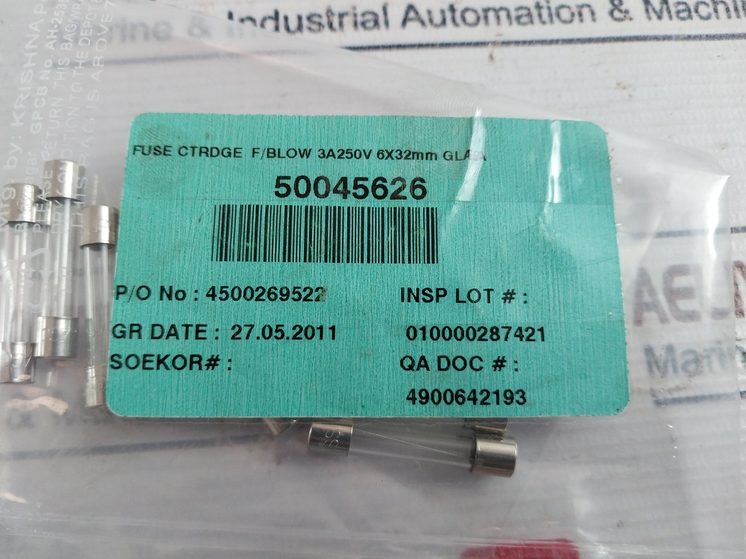 Lot Of 10X Bussmann Agc3A Glass Tube Fuse 3A 250V 6X32Mm