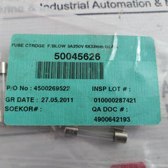 Lot Of 10X Bussmann Agc3A Glass Tube Fuse 3A 250V 6X32Mm