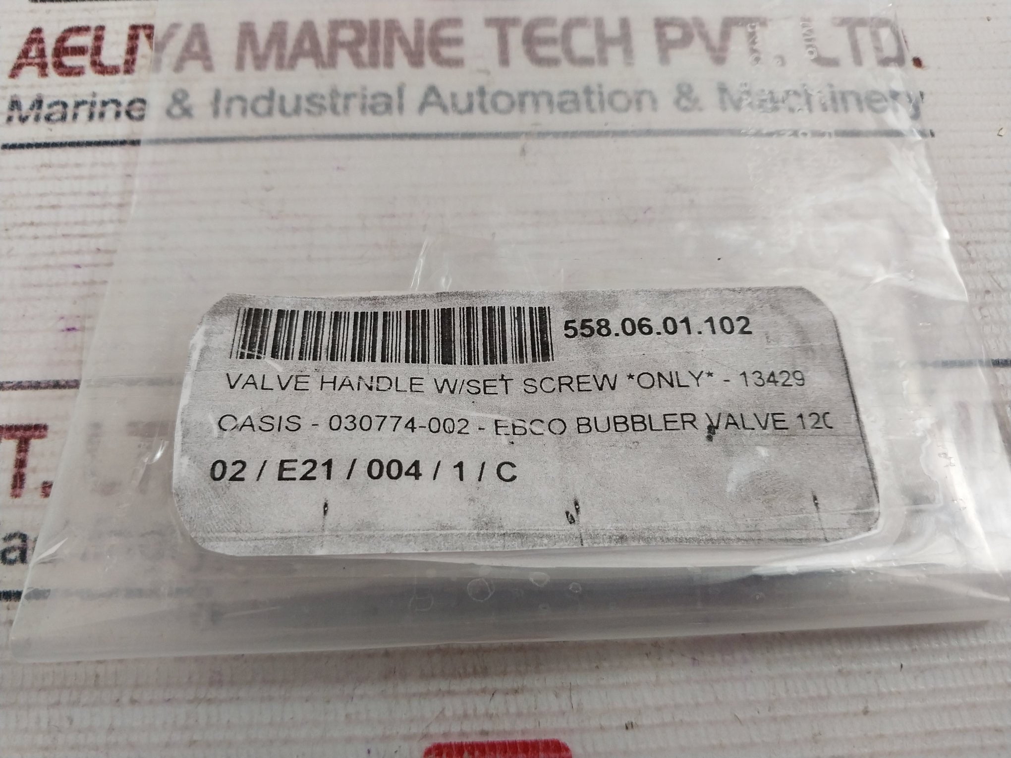 Lot of 2X EBCO 13429 Bubbler Head Handle Valve 030774-002