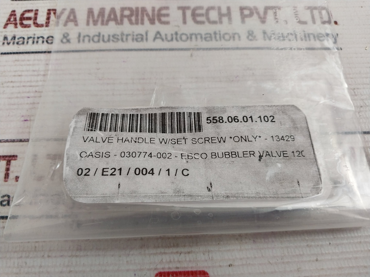 Lot of 2X EBCO 13429 Bubbler Head Handle Valve 030774-002