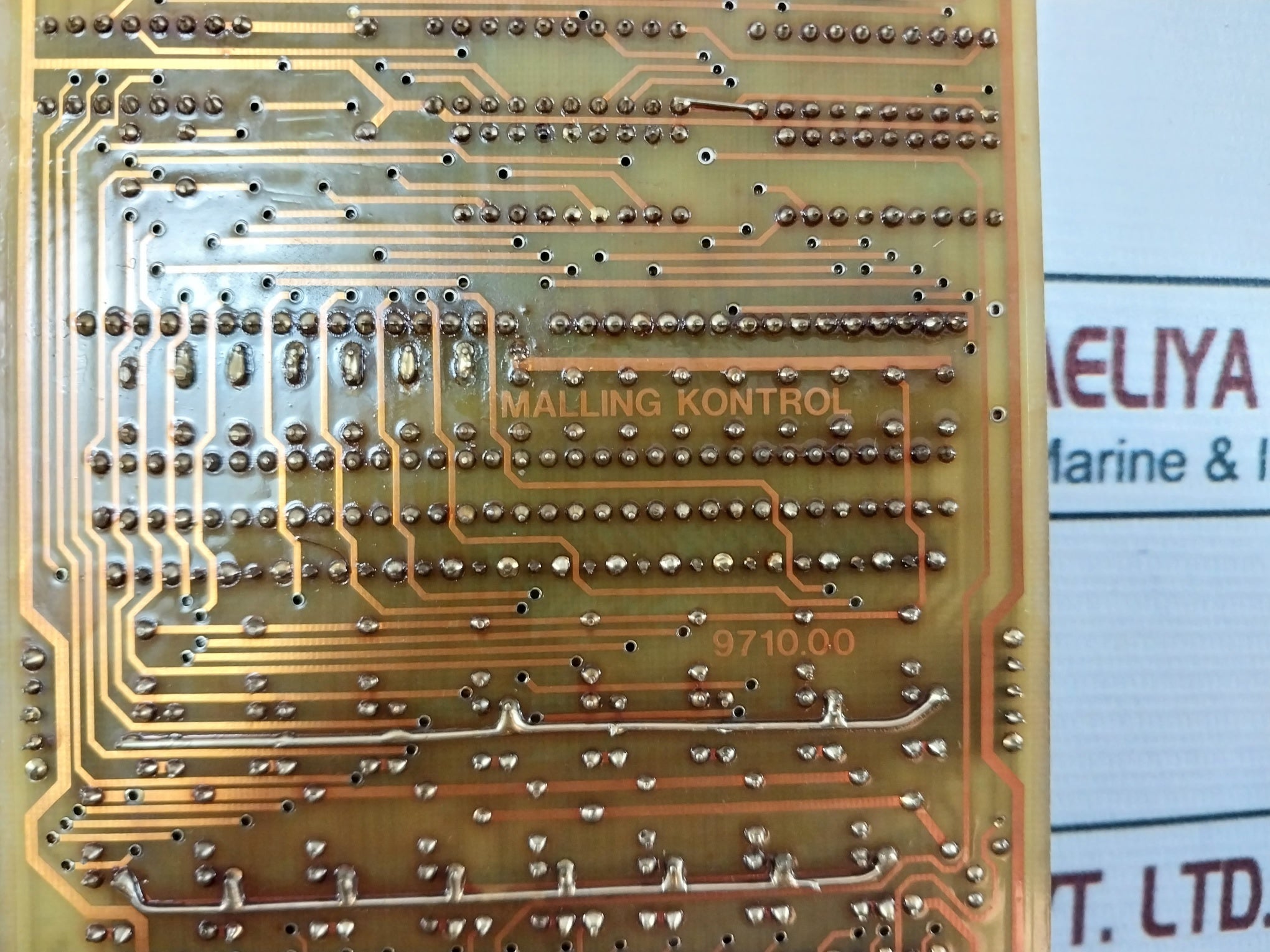 Malling Kontrol 9710.00A Printed Circuit Board